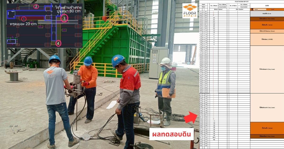 ฉีดโฟมซ่อมพื้นทรุด-floorrepair4 ซ่อมพื้นโรงงานทรุด-ชลบุรี