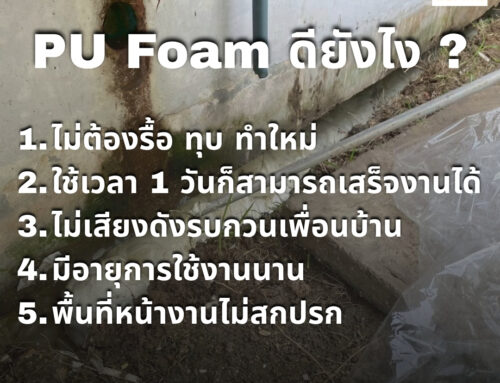 ปิดโพรง ใต้บ้าน อัดฉีด PU Foam บางชัน